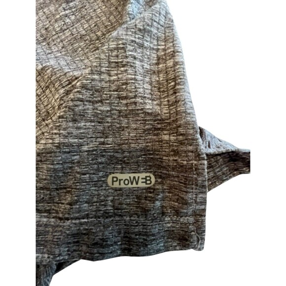 Spyder Shirt Men's Stretch Moisture Wicking Size Large Gray Zip Long Sleeve - Picture 7 of 9